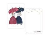 Necktie Postcard - Umbrella
