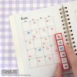 Snoopy Peanuts Schedule Stamp Set / Daily Life