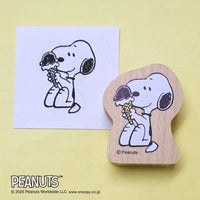 Snoopy Japanese Wooden Rubber Stamp