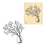 Japanese Wooden Rubber Stamp / Vase