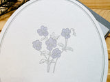 Hutte Paper Original Oval-shaped Letter Set / Wild Pansy