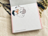 Shinzi Katoh Block Memo Pad / My dear cats - Sleeping Cats