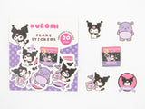 Furukawa x Sanrio Characters Retro Snack Series / Kuromi Flake Stickers