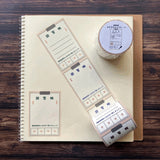 Kinoko Sha Retro Washi Memo Tape / Neighborhood Circular