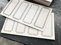 Oeda Letterpress 4 Ornament Label Book - Black