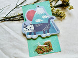 3-Color Message Card Set with String (9 pcs)
