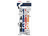 Snoopy x Zebra Gel Ballpoint Pen Sarasanano 0.38mm 4 Color Set