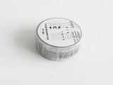 YOHAKU Original CLEAR Masking Tape - Gray (ハイイロ)