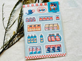 Ob1toy "Super Market Series" Sheet of Stickers