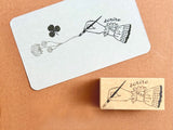 Kinotorico Original Wooden Rubber Stamp / ecrire