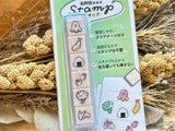 Kamio Japan 6-Piece Self-Inking Creative Stamp Set / Bento (Lunch Box)