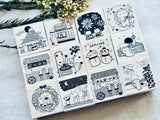 Gamazoku Kobo Rei Original Stamp / Christmas Wreath