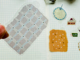 Tamura Miki Clear Flake Stickers / Cozy time