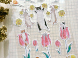 Tocorocomugi Sheet of Stickers / Tulip