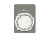 Die-Cut Botanical Glassine Paper Sticky Notes - Wreach