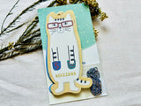 3-Color Message Card Set with String (9 pcs)