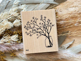 Japanese Wooden Rubber Stamp / Vase