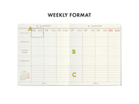 Hightide Katy 2025 Square Vertical Weekly Planner / Techo