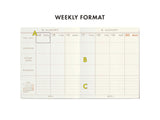 Hightide Katy 2025 Square Vertical Weekly Planner / Techo