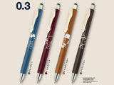 Snoopy x Zebra Gel Ballpoint Pen Sarasanano 0.3mm 4 Color Set