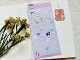 Meow Illustration / Party in the Forest 2 Transparent Sticker
