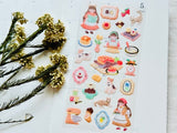 "Mon Atelier" Sheet of Stickers / Sweets
