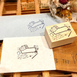 Nonnlala Original Rubber Stamp - Stationery Label