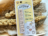 Kamio Japan 6-Piece Self-Inking Creative Stamp Set / Animal