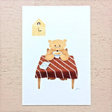 Mariko Fukuoka Postcard Booklet / Tea Time