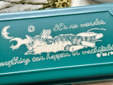 Dayan the Cat Steel Tool Box by TRUSCO / Green