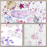 KURETAKE Gansai Tambi 5 Color Watercolor Palette - Granulating Colors