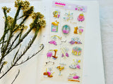 dodolulu Frost Sheet of Stickers / Chocolatier