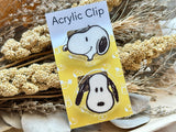 Snoopy Die-cut Acrylic Clip Set