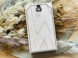 Japanese Wooden Rubber Stamp / Tag Frame