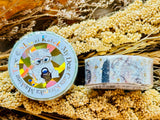 Shinzi Katoh "My Dear Cats" Series Sparkling Washi Tape / Happy Nap
