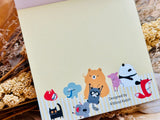 Shinzi Katoh Kawaii Mon Peluche Block Memo Pad / Bonjour