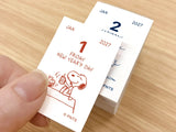 2027 Mini Tear-Off Daily Calendar / Snoopy