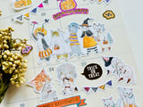 Tocorocomugi Halloween Sheet of Stickers / Pumpkin