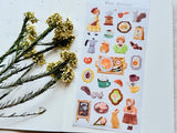 "Mon Atelier" Sheet of Stickers / Coffee