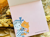 Shinzi Katoh Kawaii Mon Peluche Block Memo Pad / Bonjour