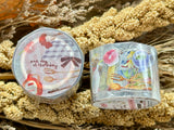 Meow Illustration Kiss-cut PET Tape / A Day at the Bakery