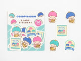 Furukawa x Sanrio Characters Retro Snack Series / Goropikadon Flake Stickers