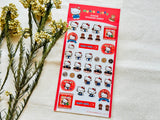 Furukawa x Sanrio Characters Retro Snack Series / Hello Kitty Clear Sheet of Stickers