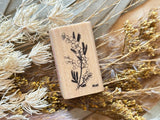 Japanese Wooden Rubber Stamp / Mimosa