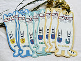 3-Color Message Card Set with String (9 pcs)