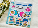 Furukawa x Sanrio Characters Retro Snack Series / Goropikadon Flake Stickers