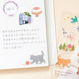 Dual Material Layering Sticker Set / Cats