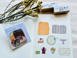 Tamura Miki Clear Flake Stickers / Cozy time