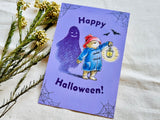Paddington Bear Halloween Postcard