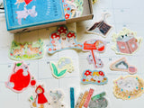 Matchbox Mini Flake Sticker Set / A Gift from the Forest